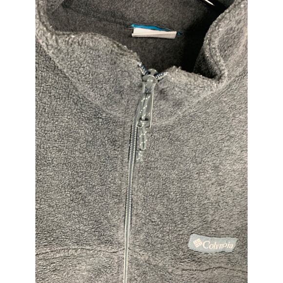 Columbia Mens Full-Zip Fleece Sweater Jacket Size L Gray - Picture 5 of 7